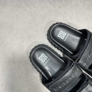 Dép quai ngang Givenchy nam quai logo nổi hàng hiệu Luxury - Hình ảnh 4