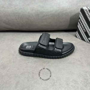 Dép quai ngang Givenchy nam quai logo nổi hàng hiệu Luxury - Hình ảnh 6