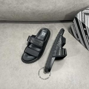 Dép quai ngang Givenchy nam quai logo nổi hàng hiệu Luxury - Hình ảnh 5