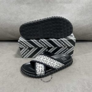 Dép quai chéo Givenchy nam quai hoạ tiết monogram hàng hiệu - Hình ảnh 5