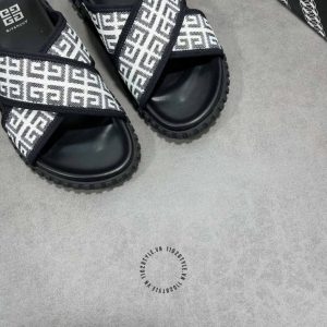 Dép quai chéo Givenchy nam quai hoạ tiết monogram hàng hiệu - Hình ảnh 9