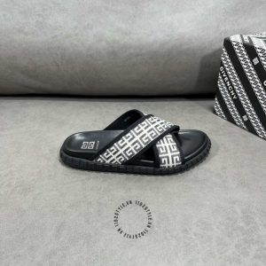 Dép quai chéo Givenchy nam quai hoạ tiết monogram hàng hiệu - Hình ảnh 3