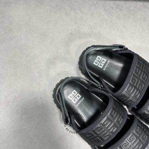Dép sandal Givenchy nam màu đen cao cấp hàng hiệu Luxury - Hình ảnh 8