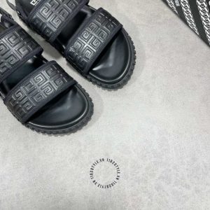 Dép sandal Givenchy nam màu đen cao cấp hàng hiệu Luxury - Hình ảnh 3