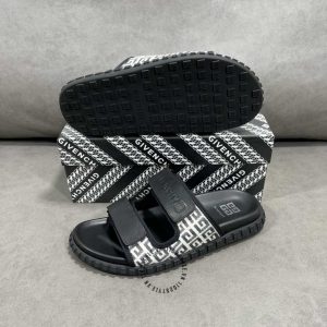 Dép quai ngang Givenchy nam màu đen hàng hiệu Luxury - Hình ảnh 7