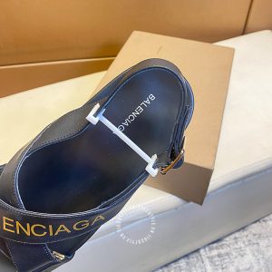 Dép sandal unisex Balenciaga màu đen cao cấp hàng hiệu - Hình ảnh 6