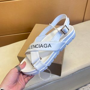 Dép sandal unisex Balenciaga màu trắng cao cấp - Hình ảnh 6