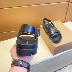 Dép sandal unisex Balenciaga màu đen cao cấp hàng hiệu - Hình ảnh 7