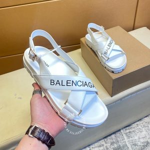 Dép sandal unisex Balenciaga màu trắng cao cấp - Hình ảnh 2