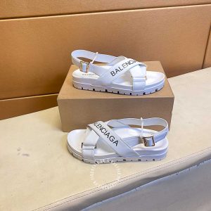 Dép sandal unisex Balenciaga màu trắng cao cấp - Hình ảnh 3
