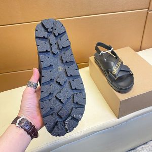 Dép sandal unisex Balenciaga màu đen cao cấp hàng hiệu - Hình ảnh 8