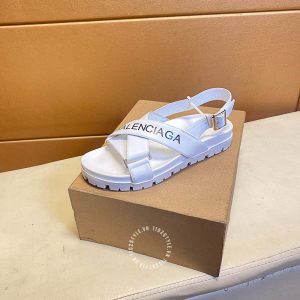 Dép sandal unisex Balenciaga màu trắng cao cấp - Hình ảnh 5