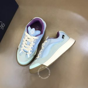 Giày thể thao Dior nam màu xanh phiên bản buộc dây - Ảnh 2