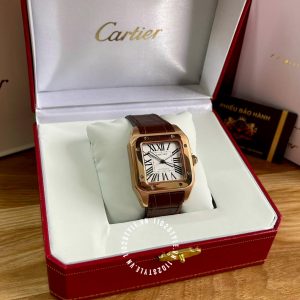 Đồng hồ Cartier Fake cao cấp Santos 100 Rose Gold W20108Y1 - Hình ảnh 2