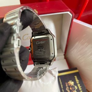 Đồng hồ Cartier Fake Santos Silvered Opaline Dial WSSA0018 - Hình ảnh 8