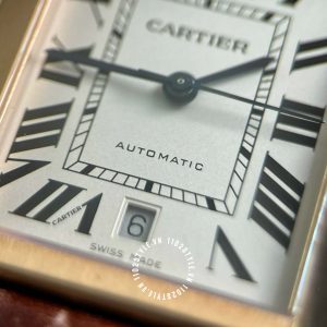 Đồng hồ Cartier Fake Tank Solo W5200026 Alligator Rose Gold - Hình ảnh 12
