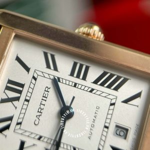 Đồng hồ Cartier Fake Tank Solo W5200026 Alligator Rose Gold - Hình ảnh 17
