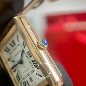 Đồng hồ Cartier Fake Tank Solo W5200026 Alligator Rose Gold - Hình ảnh 14