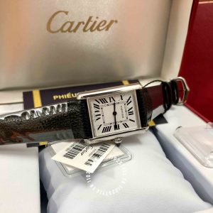 Đồng hồ Cartier nữ Tank Must Máy Quartz chuẩn Thuỵ Sĩ - Ảnh 4