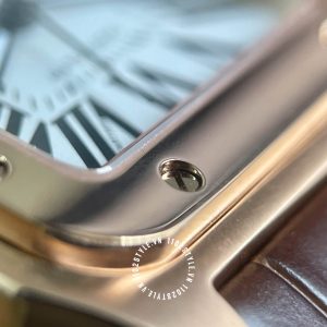 Đồng hồ Cartier Fake cao cấp Santos 100 Rose Gold W20108Y1 - Hình ảnh 12
