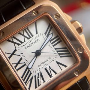 Đồng hồ nữ Cartier Santos WGSA0012 Midsize Rose Gold - Ảnh 9