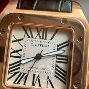 Đồng hồ nữ Cartier Santos WGSA0012 Midsize Rose Gold - Ảnh 19