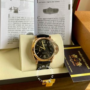 Đồng hồ Panerai Luminor Due PAM908 Rose Gold Black Dial - Ảnh 3