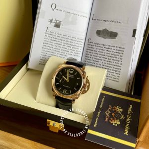 Đồng hồ Panerai Luminor Due PAM908 Rose Gold Black Dial - Ảnh 2
