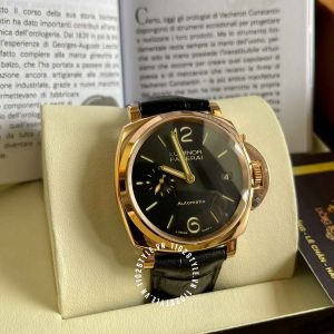Đồng hồ Panerai Luminor Due PAM908 Rose Gold Black Dial - Ảnh 5