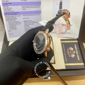 Đồng hồ Patek Philippe 1:1 Sky Moon Chế Tác Độ Kim Moissanite Baguette - Hình ảnh 5
