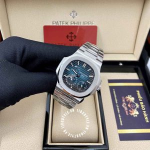 Đồng hồ Patek Philippe Super Fake 5712 Moon Phase Blue Dial - Ảnh 2