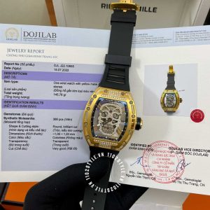 Đồng hồ Richard Mille Fake loại 1:1 giá tốt RM052 chế tác kim cương - Hình ảnh 3