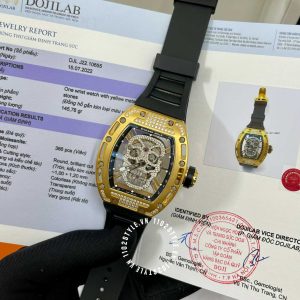 Đồng hồ Richard Mille Fake loại 1:1 giá tốt RM052 chế tác kim cương - Hình ảnh 2