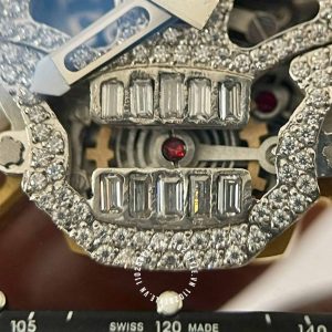 Đồng hồ Richard Mille Fake loại 1:1 giá tốt RM052 chế tác kim cương - Hình ảnh 15