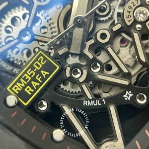 Đồng hồ Richard Mille giá tốt RM35-02 Carbon Red Strap - Hình ảnh 17
