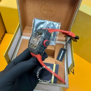 Đồng hồ Richard Mille giá tốt RM35-02 Carbon Red Strap - Hình ảnh 10