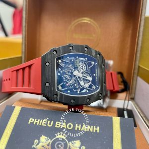 Đồng hồ Richard Mille giá tốt RM35-02 Carbon Red Strap - Hình ảnh 6