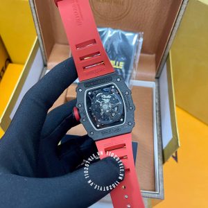 Đồng hồ Richard Mille giá tốt RM35-02 Carbon Red Strap - Hình ảnh 12