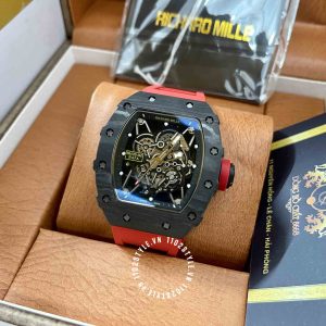 Đồng hồ Richard Mille giá tốt RM35-02 Carbon Red Strap - Hình ảnh 5