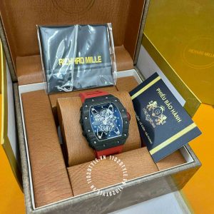 Đồng hồ Richard Mille giá tốt RM35-02 Carbon Red Strap - Hình ảnh 3