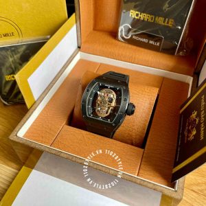 Đồng hồ Richard Mille Super Fake RM 52 01 Skull Watch Tourbillon - Hình ảnh 3