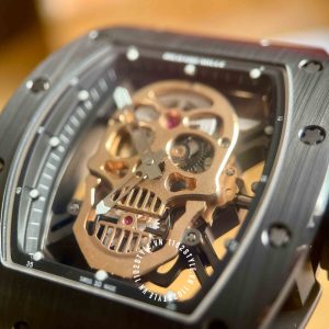 Đồng hồ Richard Mille Super Fake RM 52 01 Skull Watch Tourbillon - Hình ảnh 17