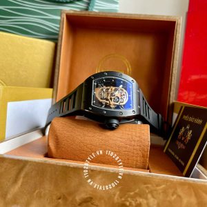 Đồng hồ Richard Mille Super Fake RM 52 01 Skull Watch Tourbillon - Hình ảnh 9