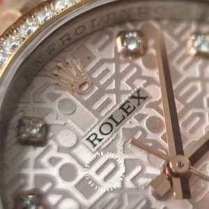 Đồng hồ Rolex Replica Datejust 31 Everose Gold Chế Tác độ kim - Ảnh 17