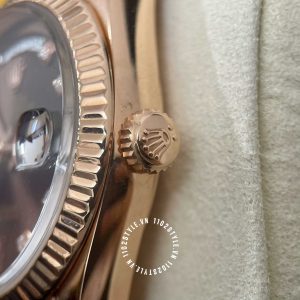 Đồng hồ Rolex nam giá tốt Rose Gold 75% Day-Date 118235 Ruby - Ảnh 15