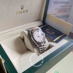 Đồng hồ Rolex Replica Datejust 31 Everose Gold Chế Tác độ kim - Ảnh 3