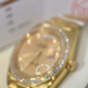 Đồng hồ Rolex 1:1 Gold 75% 128348RBR độ kim thiên nhiên - Ảnh 23