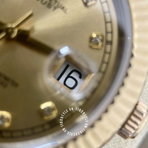 Đồng hồ Rolex 1 1 DateJust 126333 Demi vỏ vàng cao cấp - Ảnh 18