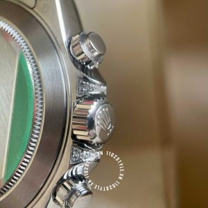 Đồng hồ Rolex Rep 1 1 Cosmograph Daytona Full Diamond Rainbow - Ảnh 14