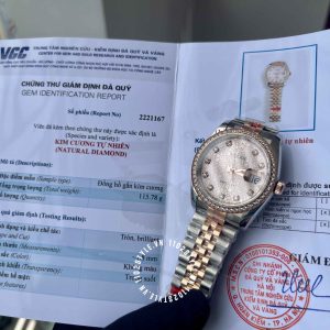 Đồng hồ Rolex Replica Datejust 31 Everose Gold Chế Tác độ kim - Ảnh 9